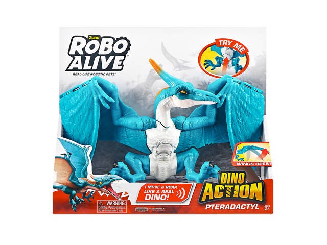 Интерактивная игрушка Птеродактиль Robo Alive 7173 со звуком - Фото 5
