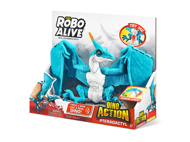 Интерактивная игрушка Птеродактиль Robo Alive 7173 со звуком - Фото 6