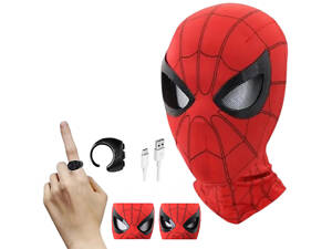 Интерактивная маска Человек Паук с моргающими глазами на пульте - Spiderman
