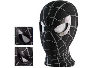 Интерактивная маска Человек Паук с моргающими глазами - Spiderman Черный
