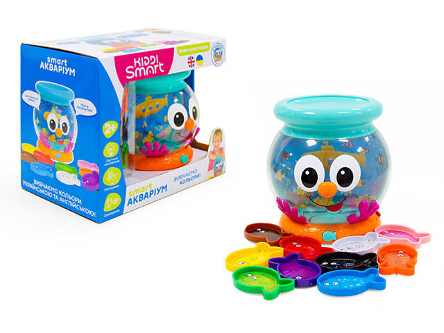 Інтерактивна навчальна іграшка Kiddi Smart Smart Акваріум українська та англійська мова 207659 - Фото 1