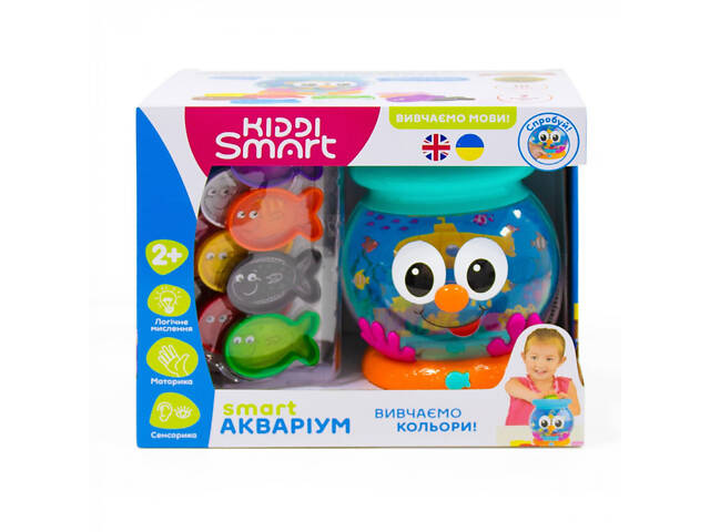 Інтерактивна навчальна іграшка Kiddi Smart Smart Акваріум українська та англійська мова 207659 - Фото 4