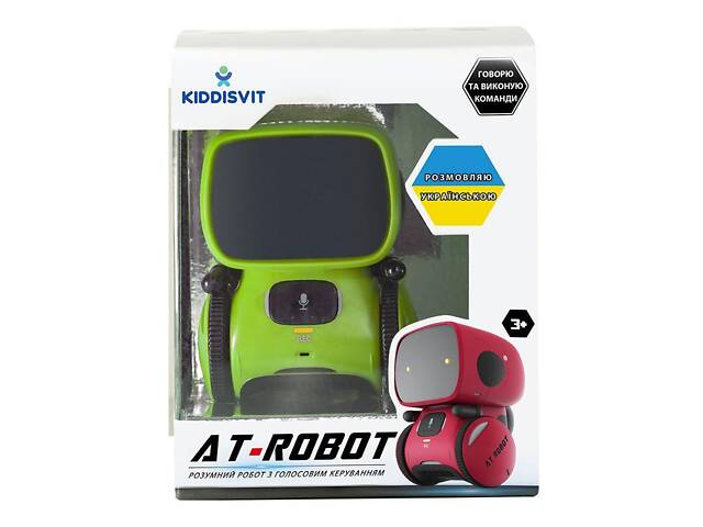 Інтерактивний робот AT-Robot зелений з голосовим управлінням на українському AT001-02-UKR - Фото 2