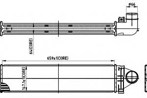 Интеркулер   для моделей: FORD (MONDEO, MONDEO,FOCUS,FOCUS), LAND ROVER (FREELANDER,RANGE-ROVER)