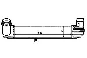 Интеркулер для моделей: RENAULT (MEGANE, MEGANE,MEGANE,SCENIC,GRAND-SCENIC,MEGANE)