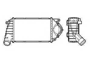 Интеркулер для моделей: SEAT (AROSA), VOLKSWAGEN (LUPO,POLO)