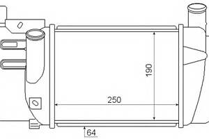 Интеркулер для моделей: TOYOTA (YARIS, VERSO)