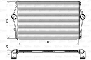 Интеркулер   для моделей: VOLVO (S80, V70,S60,XC70)