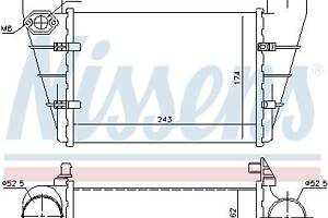 Интеркулер AUDI A6 C5 (4B5) / AUDI A4 B5 (8D2) / VW PASSAT B5 (3B2) 1994-2005 г.