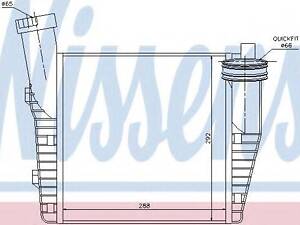 Интеркулер AUDI NISSENS 96688 на PORSCHE CAYENNE