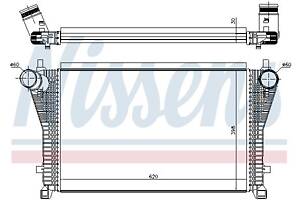 Интеркулер AUDI Q3 (F3N) / VW GOLF (CG5) / SEAT LEON (5F1) / VW TOURAN (5T1) 2012-2021 г.