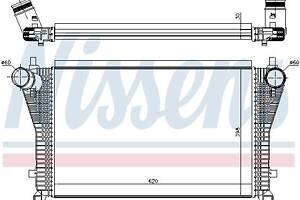 Интеркулер AUDI Q3 (F3N) / VW GOLF (CG5) / SEAT LEON (5F1) / VW TOURAN (5T1) 2012-2021 г.