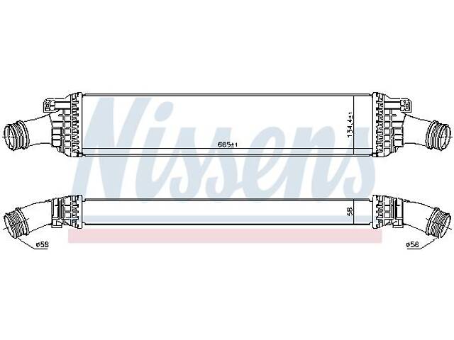 Интеркулер AUDI Q5 (8RB) / AUDI A5 (8F7) / AUDI A4 B8 (8K5) 2007-2018 г.