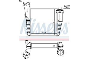 Интеркулер AUDI Q7 (4LB) / PORSCHE CAYENNE (9PA) / VW TOUAREG (7P5, 7P6) 2002-2018 г.