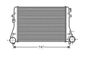 Интеркулер AUDI TT (8J9) / AUDI A3 (8P7) / VW GOLF (5K1) / VW CC B7 (358) 2003-2022 г.