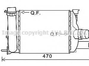 Інтеркулер AVA QUALITY COOLING DAA4013 на DACIA LODGY