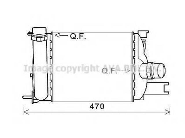 Інтеркулер AVA QUALITY COOLING DAA4013 на DACIA LODGY - Фото 1