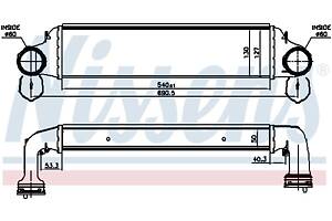 Интеркулер BMW 3 (E46) / BMW X3 (E83) 1997-2011 г.