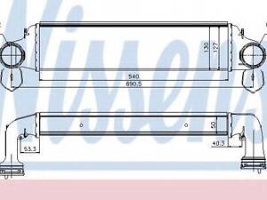 Интеркулер BMW 3 E46(98-)318d(+)[OE 1751.7.789.793] NISSENS 96723 на BMW 3 Touring (E46)