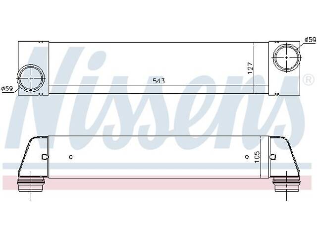 Интеркулер BMW 7 (E65, E66, E67) / LAND ROVER RANGE ROVER (L322) 2001-2012 г.