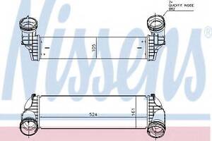 Интеркулер BMW X5 F15 (13-) X5 30dX NISSENS 96364 на BMW X5 (E70)