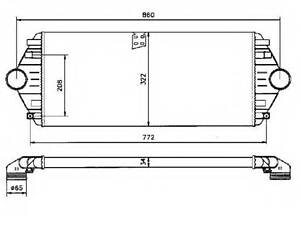 Інтеркулер CITROEN Jumpy 95- (вир-во NRF) NRF 30803 на PEUGEOT 806 (221)