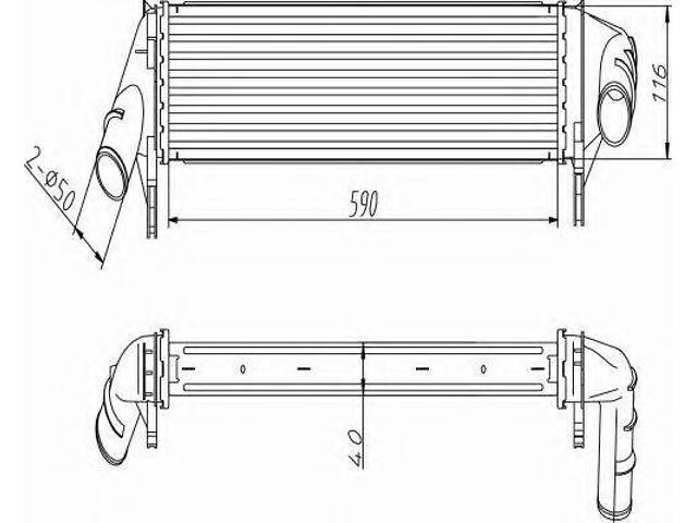 Інтеркулер DACIA Duster 10- (вир-во NRF) NRF 30255 на DACIA SANDERO - Фото 1