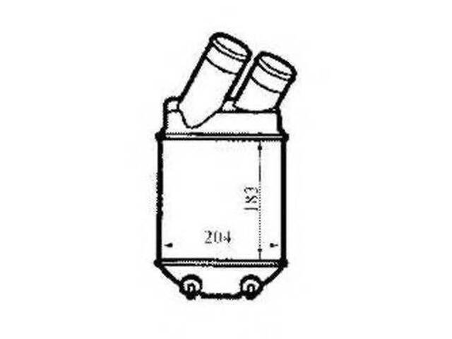 Интеркулер DACIA Logan 1.5D 05- (производство NRF) NRF 30832 на RENAULT MEGANE I (BA0/1_) - Фото 1