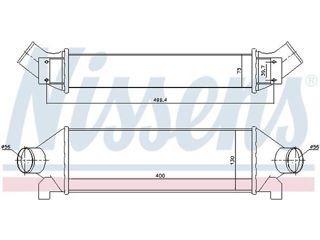 Интеркулер FORD TRANSIT (FM_ _, FN_ _) 2000-2014 г.