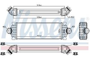 Интеркулер FORD TRANSIT V363 (FCD, FDD) / FORD TOURNEO CUSTOM V362 (F3) 2006-2014 г.