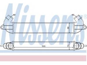 Интеркулер FT DOBLO(01-)1.3 MJTD(+)[OE 46779532] NISSENS 96736 на FIAT DOBLO Cargo (223)