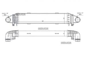 Интеркулер MERCEDES E-Class W212 (2009-)