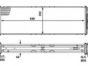 Інтеркулер Mercedes Sprinter, VW Crafter (вир-во NRF) NRF 30505 на MERCEDES-BENZ SPRINTER 3,5-t автобус (906)
