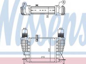 Интеркулер NISSAN NOTE (E11) (06-) 1.5 dCi NISSENS 96396 на NISSAN EVALIA