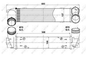 Интеркулер NRF, BMW X1 xDrive 25d 07/2012>