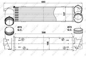 Интеркулер NRF, BMW X1 xDrive 25d 07/2012>