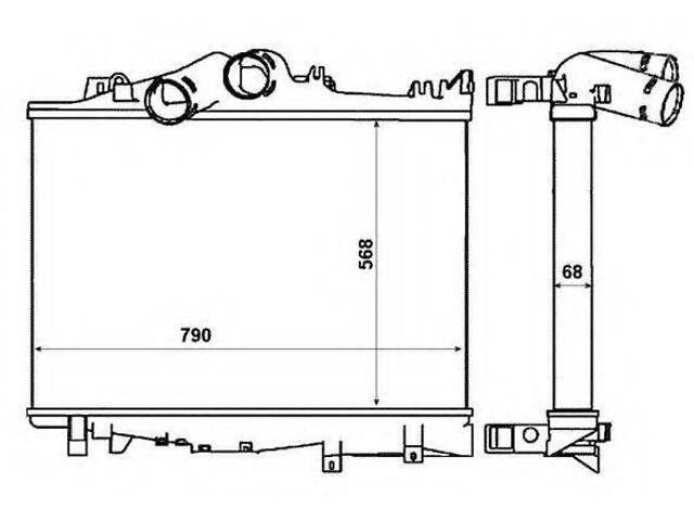 Интеркулер NRF 30229 на MERCEDES-BENZ ATEGO - Фото 1