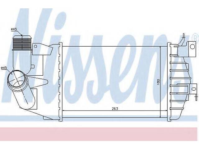 Интеркулер OP ASTRA H(04-)1.3 CDTi(+)[OE 6302 072] NISSENS 96587 на OPEL ASTRA H Van (L70)