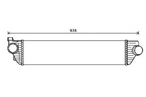 Интеркулер OPEL MOVANO B (X62) / RENAULT MASTER (FV) / NISSAN NV400 (X62, X62B) 2010- г.