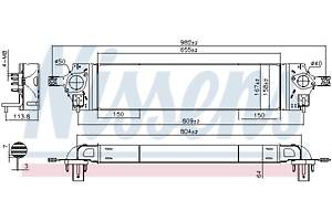 Интеркулер RENAULT KOLEOS (HY_) / NISSAN X-TRAIL (T31) 2007-2018 г.