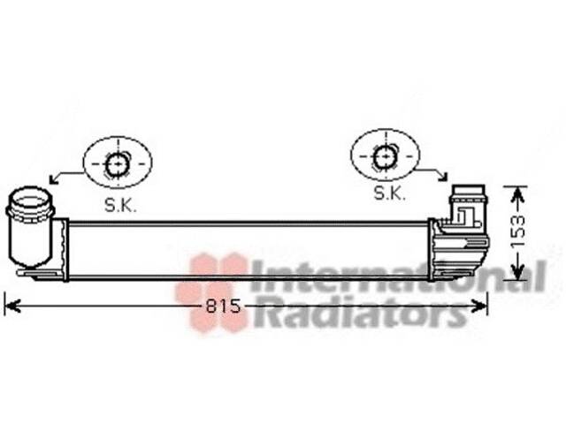 Iнтеркулер RENAULT MEGANE III (08-) 1.5 dCi (вир-во Van Wezel)