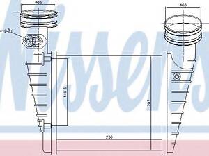 Интеркулер SD SUPERB(02-)1.8 T(+)[OE 3B0.145.805E] NISSENS 96731 на VW PASSAT седан (3B3)