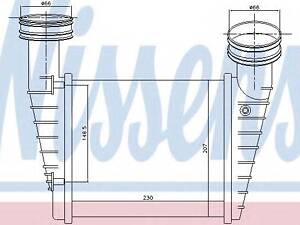 Интеркулер SD SUPERB(02-)1.9 TDi(+)[OE 8D0.145.805 C] NISSENS 96680 на VW PASSAT седан (3B3)