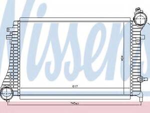 Интеркулер SEAT LEON(05-)1.9 TDi(+)[OE 1K0.145.803 F] NISSENS 96619 на VW CADDY III фургон (2KA, 2KH, 2CA, 2CH)