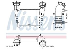 Интеркулер SKODA SUPERB (3U4) / VW PASSAT B5 (3B2) / VW PASSAT B5.5 (3B6) 1996-2008 г.