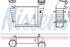 Интеркулер SKODA SUPERB (3U4) / VW PASSAT B5 (3B2) / VW PASSAT B5.5 (3B6) 1996-2008 г.