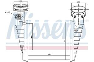 Интеркулер SKODA SUPERB (3U4) / VW PASSAT B5.5 (3B6) 2000-2008 г.