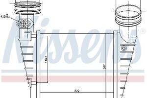 Интеркулер SKODA SUPERB (3U4) / VW PASSAT B5.5 (3B6) 2000-2008 г.