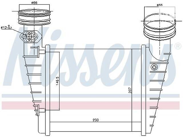 Интеркулер SKODA SUPERB (3U4) / VW PASSAT B5.5 (3B6) 2000-2008 г.