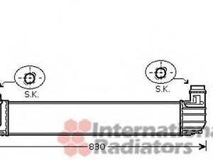 Интеркулер VAN WEZEL 43004413 на RENAULT MEGANE III Наклонная задняя часть (BZ0_)